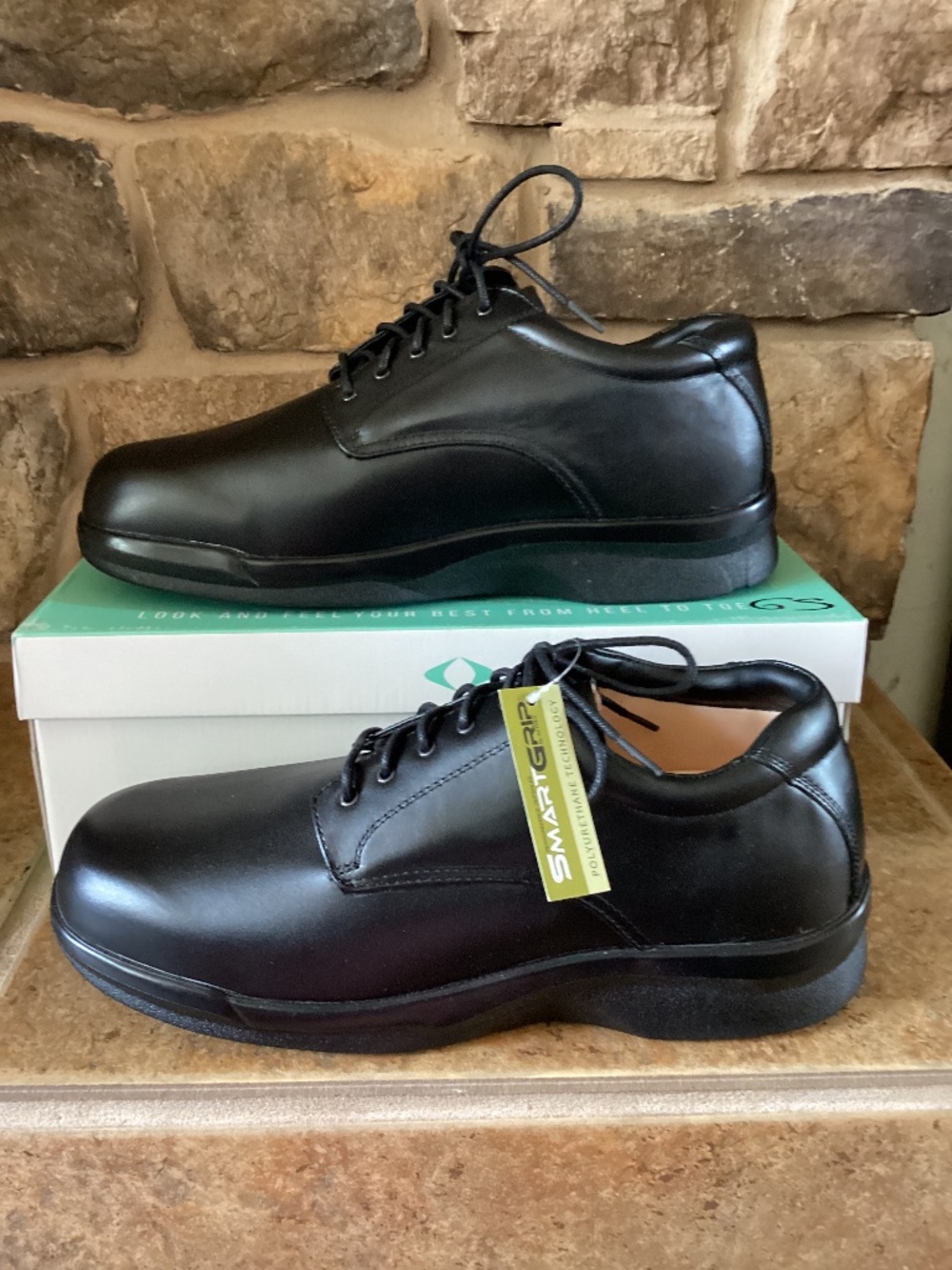 Apex 1270M Mens Size 15 X-Wide Oxford Black Lace New In Box